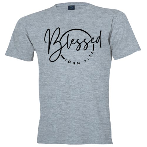 Christian Apparel T-Shirt Blessed Rec John1-16