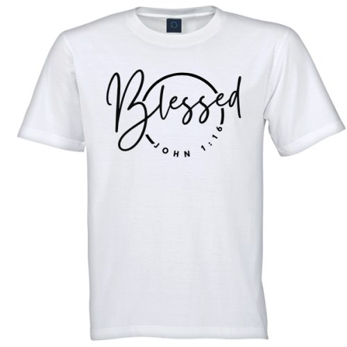 Christian Apparel T-Shirt Blessed Rec John1-16