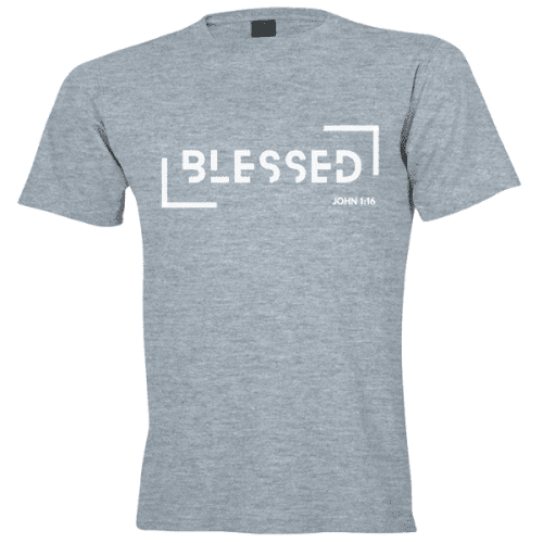 Christian Apparel T-Shirt Blessed Rec John1-16