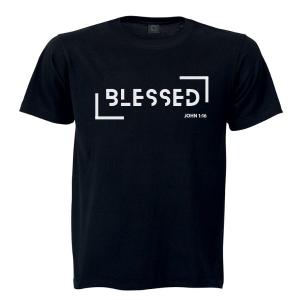 Christian Apparel T-Shirt Blessed Rec John1-16