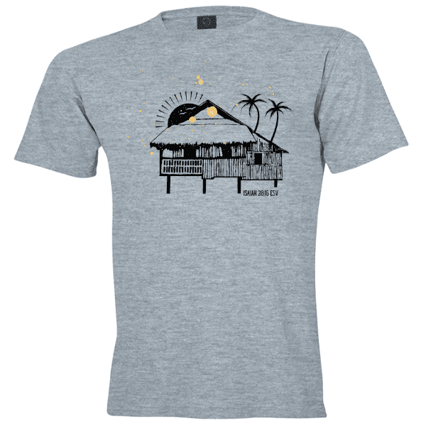 Faith's Sure Foundation ISA28-16 Grey Christian Apparel T-shirt Faith's Sure Foundation Isaiah 28:16