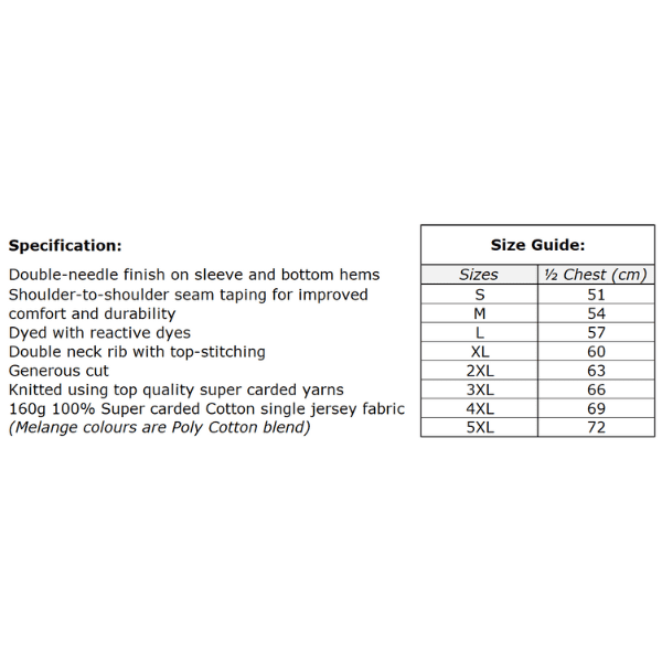 Size Guide & Specs Size Guide & Specs