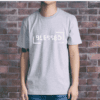 Blessed Rec JHN1-16 Grey (3) John 1:16 Blessed T-shirt (Rectangular) - Grey Melange
