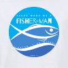 Fisher of Man MK1-17 White (2) Christian Apparel T-shirt Fisher of Man Mark 1:17