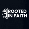 Rooted in Faith COL2-6-7 Black (2) Christian Apparel T-shirt Rooted in Faith Colossians 2:6-7