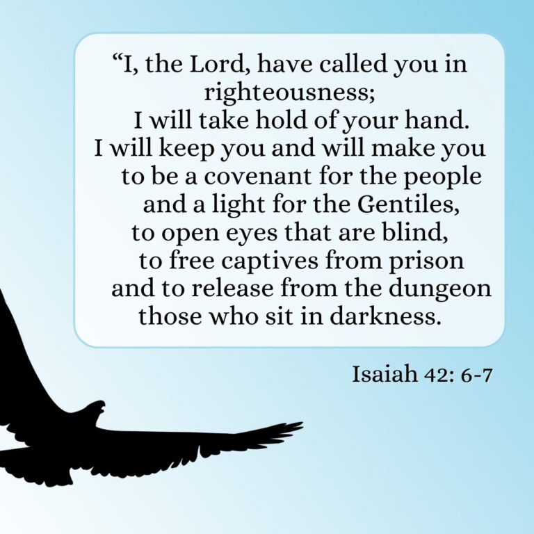 Isaiah 42 Sin Jesus Obedience Redemption Covenant Prophecy