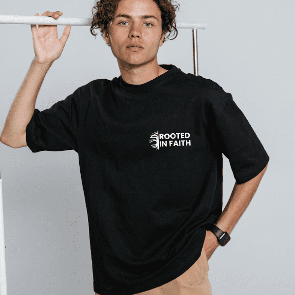 Tshirt-RIFB (3) Christian Apparel T-shirt Rooted in Faith Colossians 2:6-7