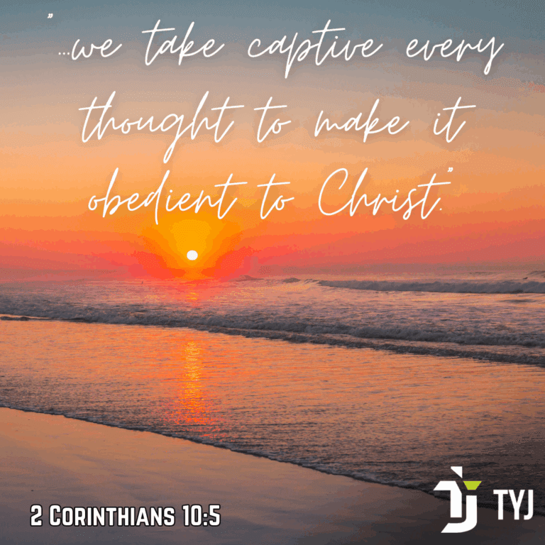 sunrise image illustrating the power of testimony and taking every thought captive to Christ